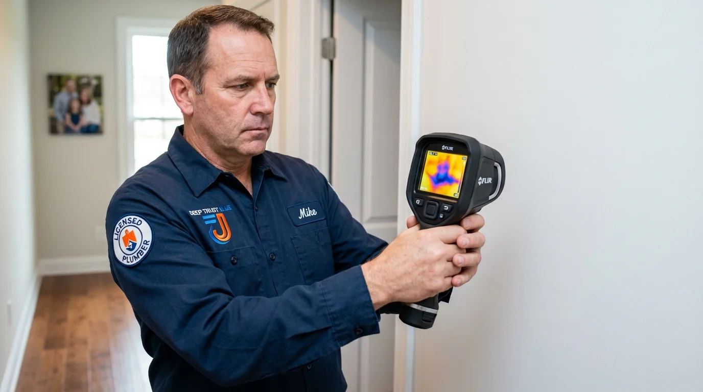 Thermal imaging leak detection by Johns Plumbing LLC in Tallapoosa